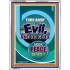 TURN AWAY FROM EVIL   Encouraging Bible Verses Framed   (GWAMBASSADOR8082)   "32X48"