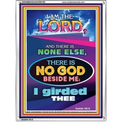 THERE IS NO GOD BESIDE ME   Biblical Art Acrylic Glass Frame    (GWAMBASSADOR8165)   