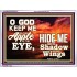 UNDER THE SHADOW OF THY WINGS   Frame Scriptural Wall Art   (GWAMBASSADOR8275)   "48X32"