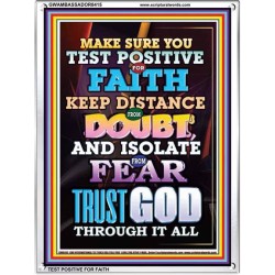 TRUST GOD AT ALL TIMES   Biblical Paintings Acrylic Glass Frame   (GWAMBASSADOR8415)   "32X48"