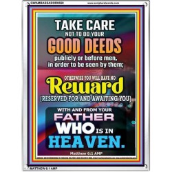 YOUR FATHER WHO IS IN HEAVEN    Scripture Wooden Frame   (GWAMBASSADOR8550)   "32X48"