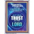 TRUST IN THE LORD   Framed Bible Verse   (GWAMBASSADOR8573)   "32X48"