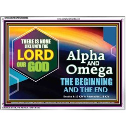 ALPHA AND OMEGA   Christian Quotes Framed   (GWAMBASSADOR8649L)   