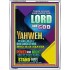 YAHWEH  OUR POWER AND MIGHT   Framed Office Wall Decoration   (GWAMBASSADOR8656)   "32X48"
