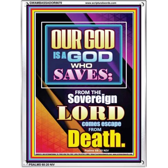 THE SOVREIGN GOD   Christian Paintings Acrylic Glass Frame   (GWAMBASSADOR8670)   
