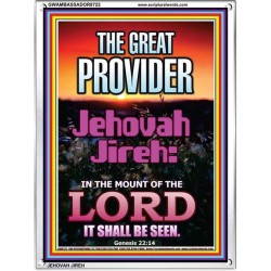 JEHOVAH JIREH GREAT PROVIDER   Framed Scriptural Decor   (GWAMBASSADOR8722)   "32X48"