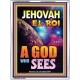 JEHOVAH EL ROI   Biblical Paintings Acrylic Glass Frame   (GWAMBASSADOR8843)   