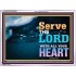 WITH ALL YOUR HEART   Framed Religious Wall Art    (GWAMBASSADOR8846L)   "48X32"