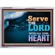 WITH ALL YOUR HEART   Framed Religious Wall Art    (GWAMBASSADOR8846L)   