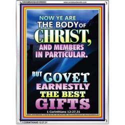 YE ARE THE BODY OF CHRIST   Bible Verses Framed Art   (GWAMBASSADOR8853)   "32X48"
