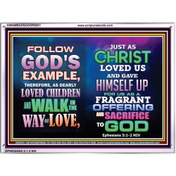 WALK IN LOVE   Inspiration Wall Art Frame   (GWAMBASSADOR8931)   "48X32"