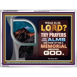 A MEMORIAL BEFORE GOD   Framed Scriptural Dcor   (GWAMBASSADOR8976)   "48X32"
