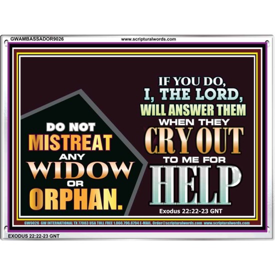 WIDOWS AND ORPHANS   Biblical Art   (GWAMBASSADOR9026)   