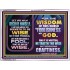 WISDOM OF THE WORLD IS FOOLISHNESS   Christian Quote Frame   (GWAMBASSADOR9077)   "48X32"