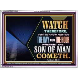 WATCH AND PRAY   Inspiration office art and wall dcor   (GWAMBASSADOR9088)   "48X32"