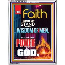 YOUR FAITH   Frame Bible Verse Online   (GWAMBASSADOR9126)   