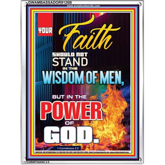 YOUR FAITH   Framed Bible Verses Online   (GWAMBASSADOR9126B)   