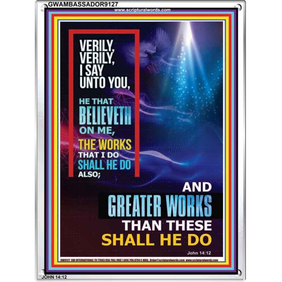 VERILY VERILY I SAY TO YOU   Frame Bible Verses Online   (GWAMBASSADOR9127)   