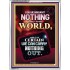 WE BROUGHT NOTHING TO THE WORLD   Frame Scriptures Dcor   (GWAMBASSADOR9147)   "32X48"