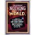 WE BROUGHT NOTHING TO THE WORLD   Framed Scriptural Dcor   (GWAMBASSADOR9147B)   "32X48"