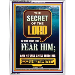 THE SECRET OF THE LORD   Scripture Art Prints   (GWAMBASSADOR9192)   
