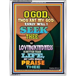 YOUR LOVING KINDNESS IS BETTER THAN LIFE   Biblical Paintings Acrylic Glass Frame   (GWAMBASSADOR9239)   "32X48"