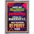 UNFRUITFUL WORKS OF DARKNESS   Christian Paintings   (GWAMBASSADOR9249)   "32X48"