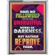 UNFRUITFUL WORKS OF DARKNESS   Christian Paintings   (GWAMBASSADOR9249)   