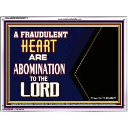 WHAT ARE ABOMINATION TO THE LORD   Large Framed Scriptural Wall Art   (GWAMBASSADOR9273)   "48X32"