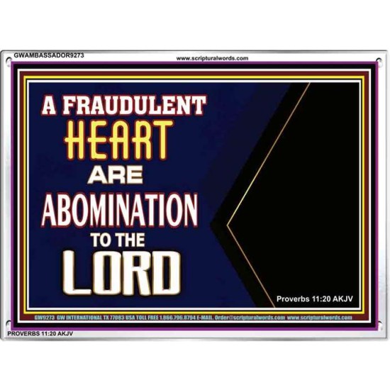 WHAT ARE ABOMINATION TO THE LORD   Large Framed Scriptural Wall Art   (GWAMBASSADOR9273)   