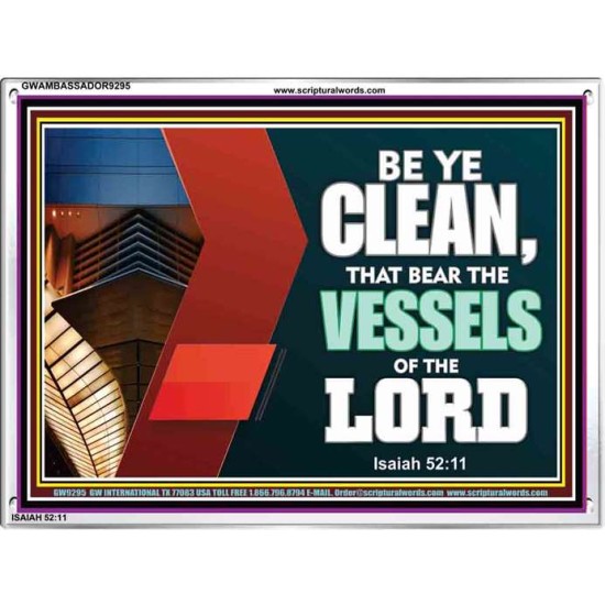 VESSELS OF THE LORD   Frame Bible Verse Art    (GWAMBASSADOR9295)   