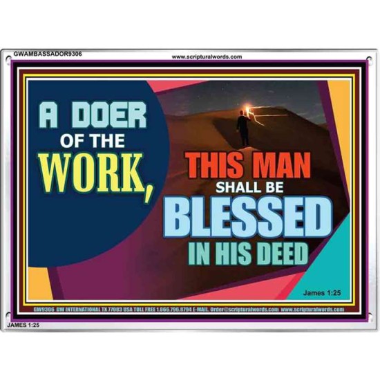 BE A DOER OF THE WORD OF GOD   Frame Scriptures Dcor   (GWAMBASSADOR9306)   