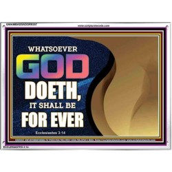 WHATSOEVER GOD DOETH IT SHALL BE FOR EVER   Art & Dcor Framed   (GWAMBASSADOR9357)   "48X32"