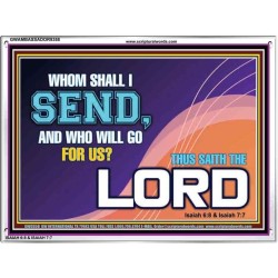 WHOM SHALL I SEND?   Art & Dcor Frame   (GWAMBASSADOR9358)   "48X32"