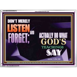 ACTUALLY DO WHAT GOD'S TEACHINGS SAY   Printable Bible Verses to Framed   (GWAMBASSADOR9378)   