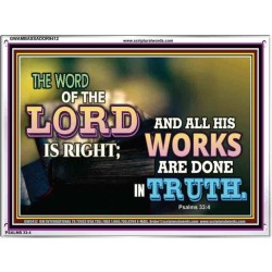 ALL HIS WORKS ARE DONE IN TRUTH   Scriptural Wall Art   (GWAMBASSADOR9412)   