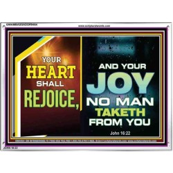YOUR HEART SHALL REJOICE   Christian Wall Art Poster   (GWAMBASSADOR9464)   