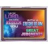 A STRETCHED OUT ARM   Bible Verse Acrylic Glass Frame   (GWAMBASSADOR9482)   "48X32"