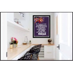 WOUNDED FOR OUR TRANSGRESSIONS   Inspiration Wall Art Frame   (GWAMEN1106)   