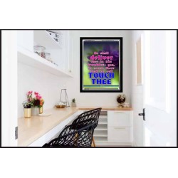 THERE SHALL NO EVIL TOUCH THEE   Scripture Wood Framed Signs   (GWAMEN1271)   