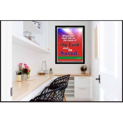 WHOSOEVER SHALL CALL   Inspiration Wall Art Frame   (GWAMEN1632)   "25X33"