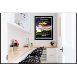 UNRIGHTEOUS SHALL NOT INHERIT THE KINGDOM   Large Framed Scripture Wall Art   (GWAMEN3204)   "25X33"