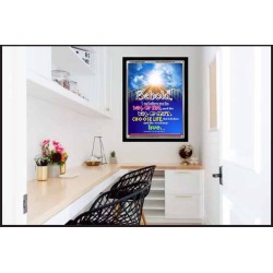 WAY OF LIFE   Biblical Art Acrylic Glass Frame   (GWAMEN3307)   "25X33"