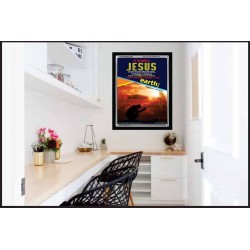 AT THE NAME OF JESUS   Contemporary Christian Wall Art Acrylic Glass frame   (GWAMEN4530)   