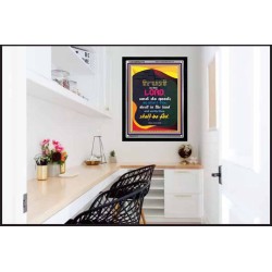 TRUST IN THE LORD   Bible Verses Framed Art   (GWAMEN4779)   "25X33"