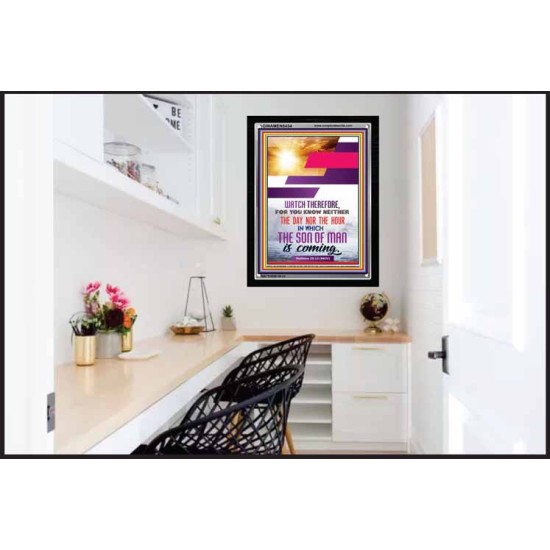 WATCH THEREFORE   Christian Framed Wall Art   (GWAMEN5434)   