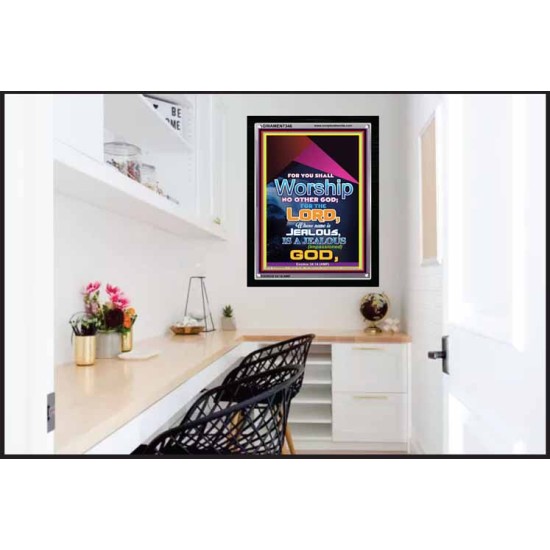 WORSHIP   Religious Art Frame   (GWAMEN7346)   