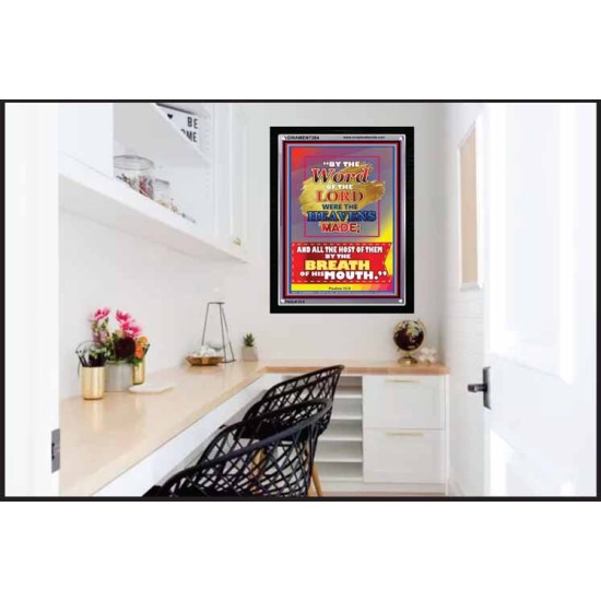 WORD OF THE LORD   Framed Hallway Wall Decoration   (GWAMEN7384)   