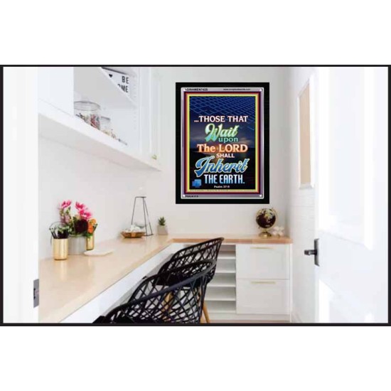 WAIT UPON THE LORD   Bible Verses Frame for Home   (GWAMEN7425)   