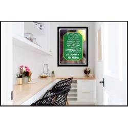 TOUCH NOT MINE ANOINTED   Bible Verse Wall Art Frame   (GWAMEN802)   "25X33"